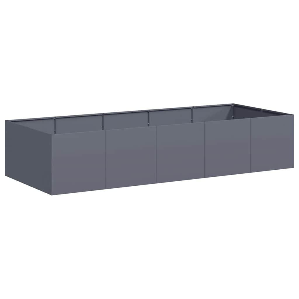 vidaXL Pflanzgefäß Anthrazit 200x80x40 cm Stahl