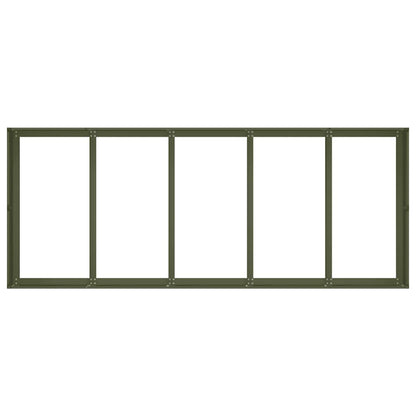 Pflanzgefäß Olivgrün 200x80x40 cm Stahl