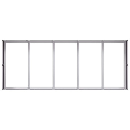 Pflanzkübel 200x80x40 cm Verzinkter Stahl