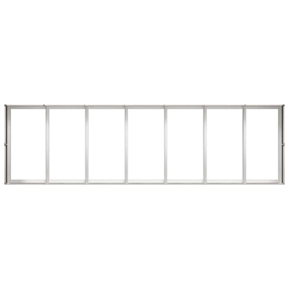 Pflanzkübel 280x80x40 cm Edelstahl