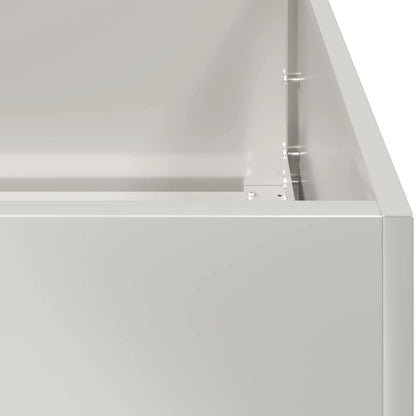 Pflanzkübel 280x80x40 cm Edelstahl