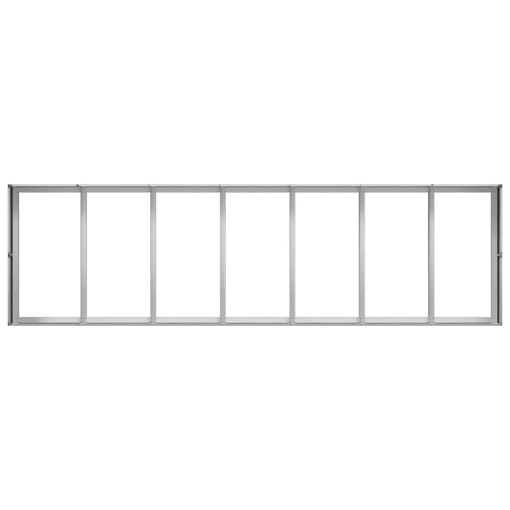 Pflanzkübel 280x80x40 cm Verzinkter Stahl