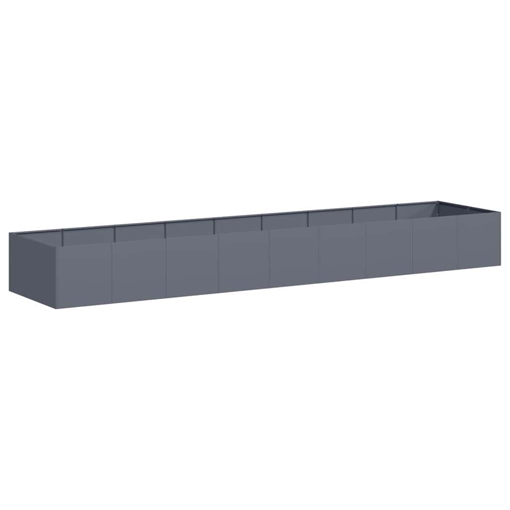 vidaXL Pflanzgefäß Anthrazit 360x80x40 cm Stahl