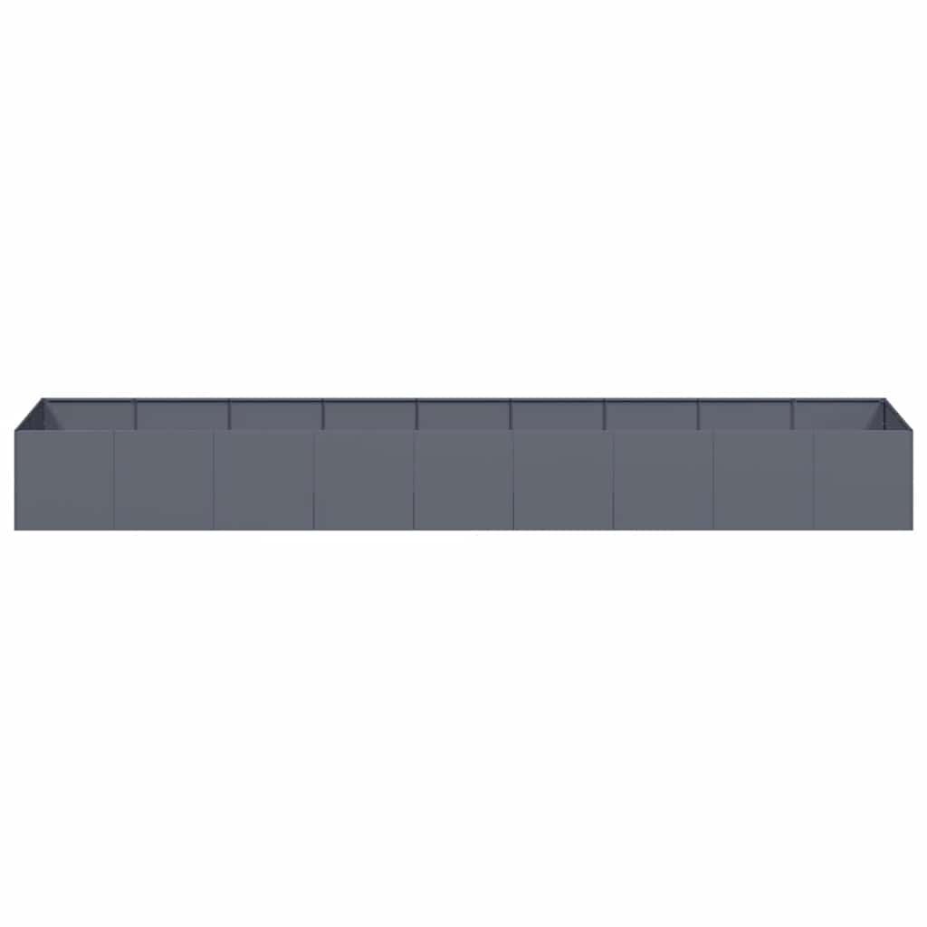 vidaXL Pflanzgefäß Anthrazit 360x80x40 cm Stahl