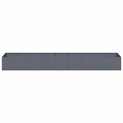 vidaXL Pflanzgefäß Anthrazit 360x80x40 cm Stahl