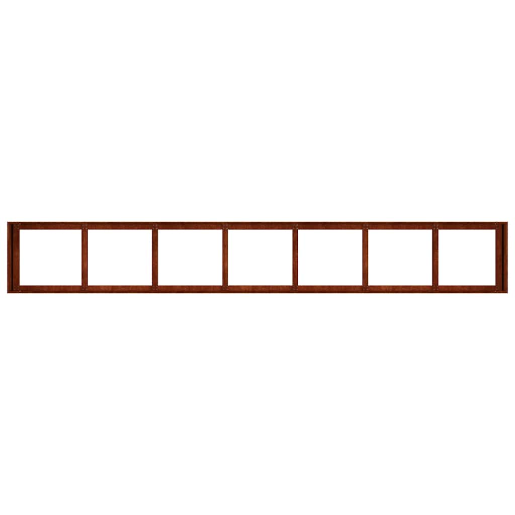 Pflanzkübel Rostig 360x80x40 cm Wetterfester Stahl