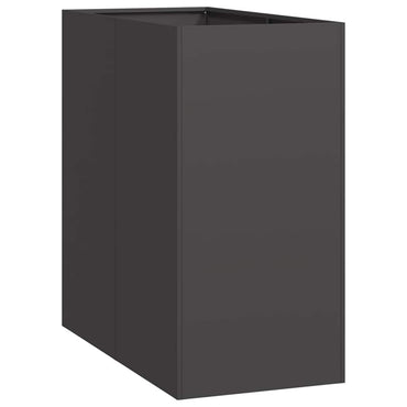 vidaXL Pflanzkübel Schwarz 40x80x80 cm Stahl