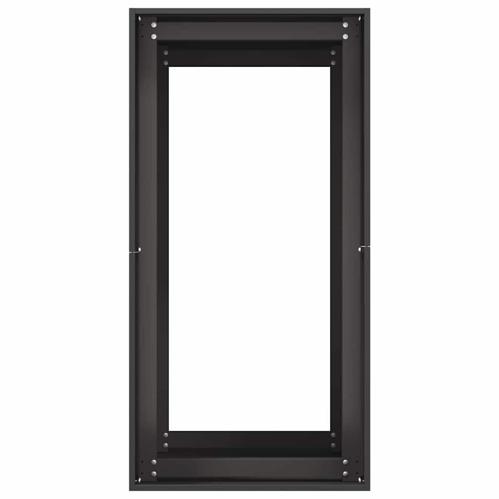 Pflanzkübel Schwarz 40x80x80 cm Stahl