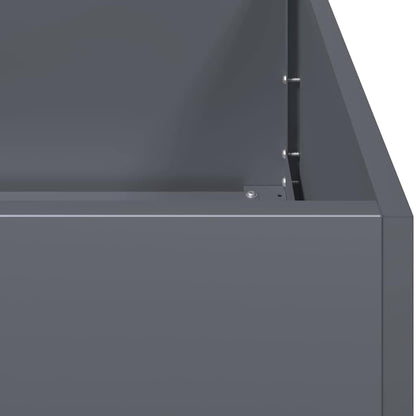 Pflanzgefäß Anthrazit 40x80x80 cm Stahl