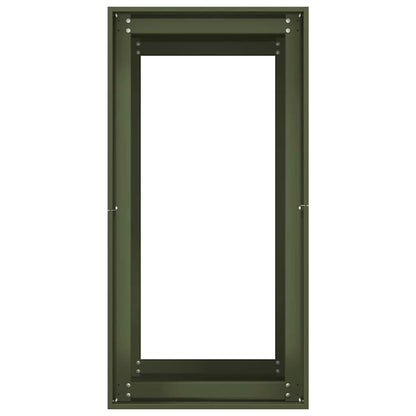 vidaXL Pflanzgefäß Olivgrün 40x80x80 cm Stahl