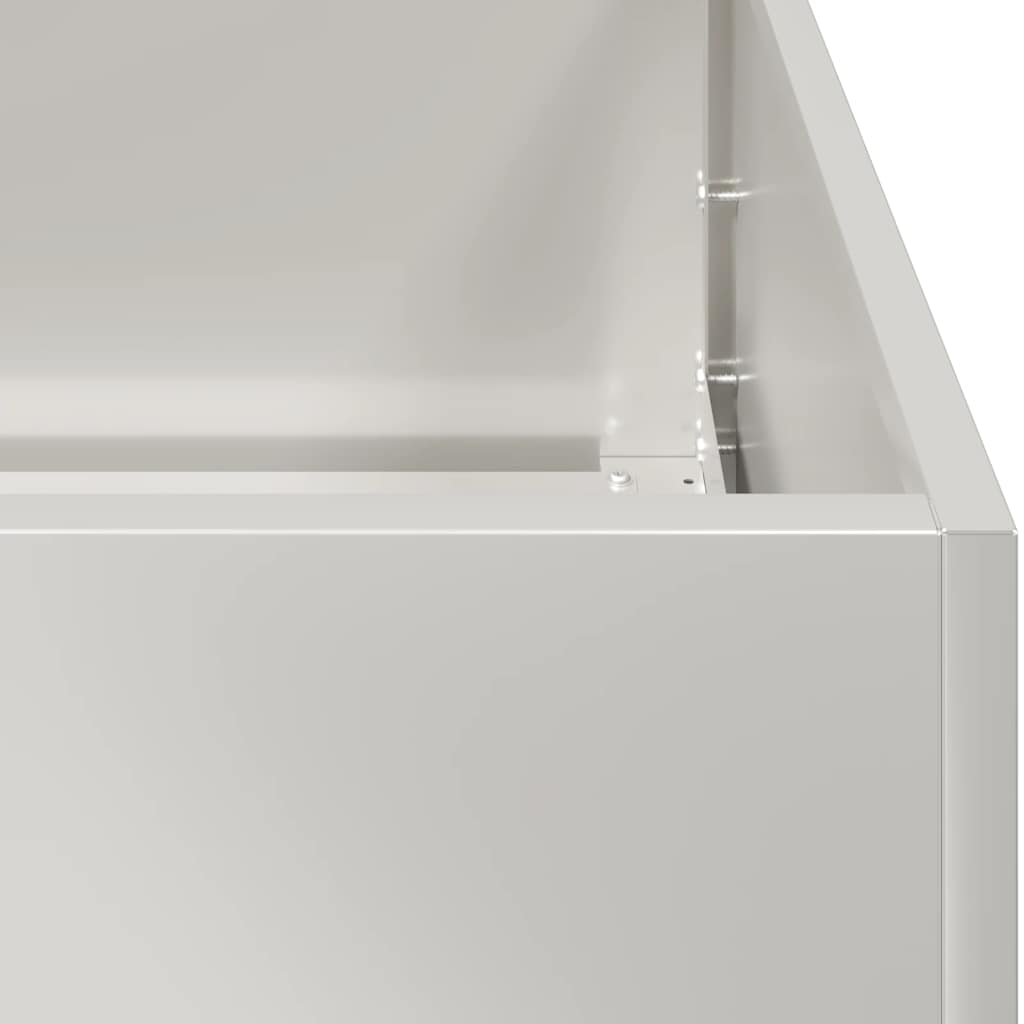 vidaXL Pflanzkübel 40x80x80 cm Edelstahl