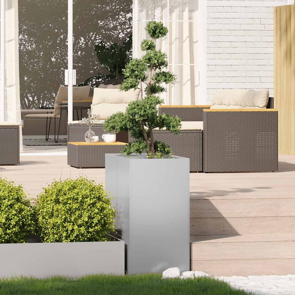 vidaXL Pflanzgefäß 40x80x80 cm Stahl verzinkt