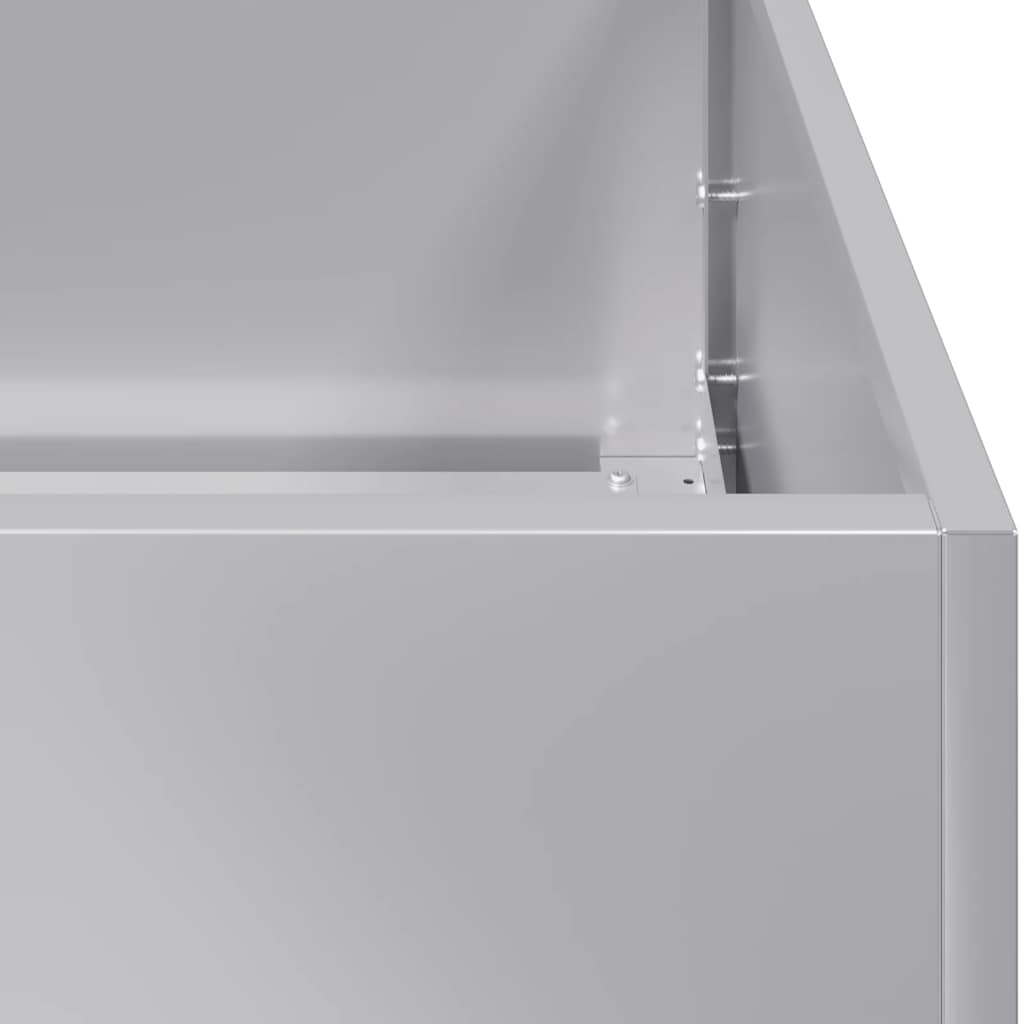 vidaXL Pflanzgefäß 40x80x80 cm Stahl verzinkt
