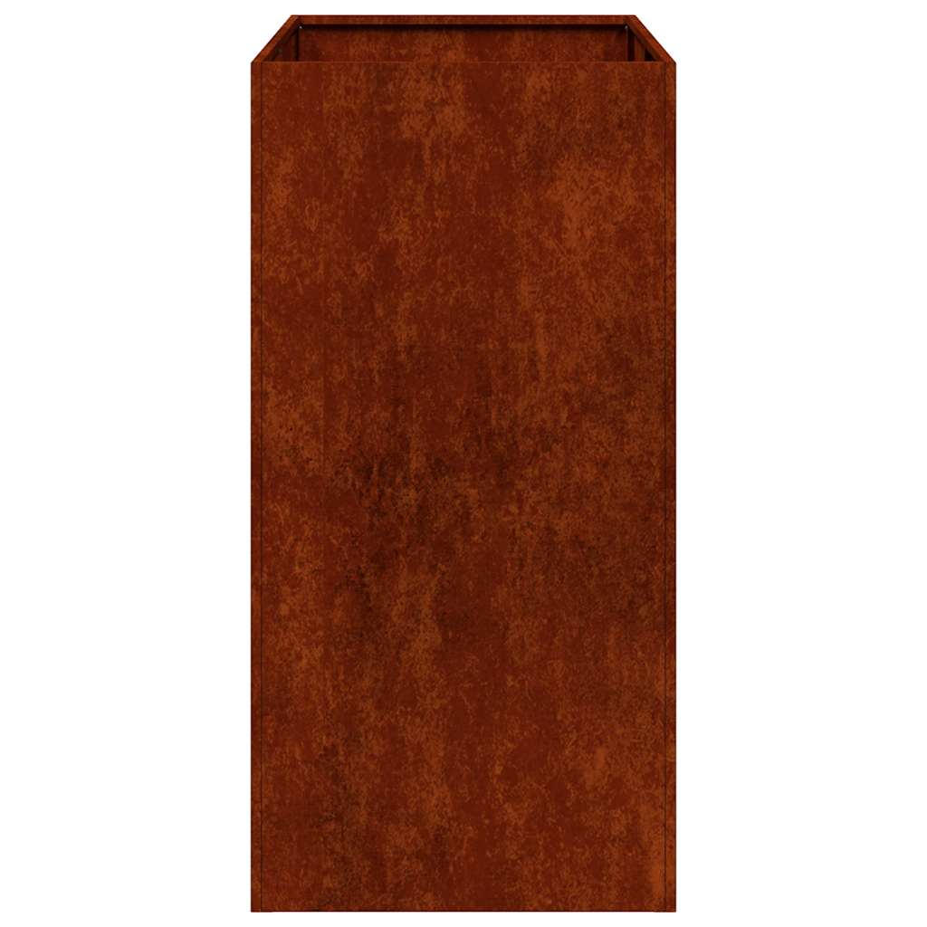 vidaXL Pflanzkübel Rostig 40x80x80 cm Wetterfester Stahl