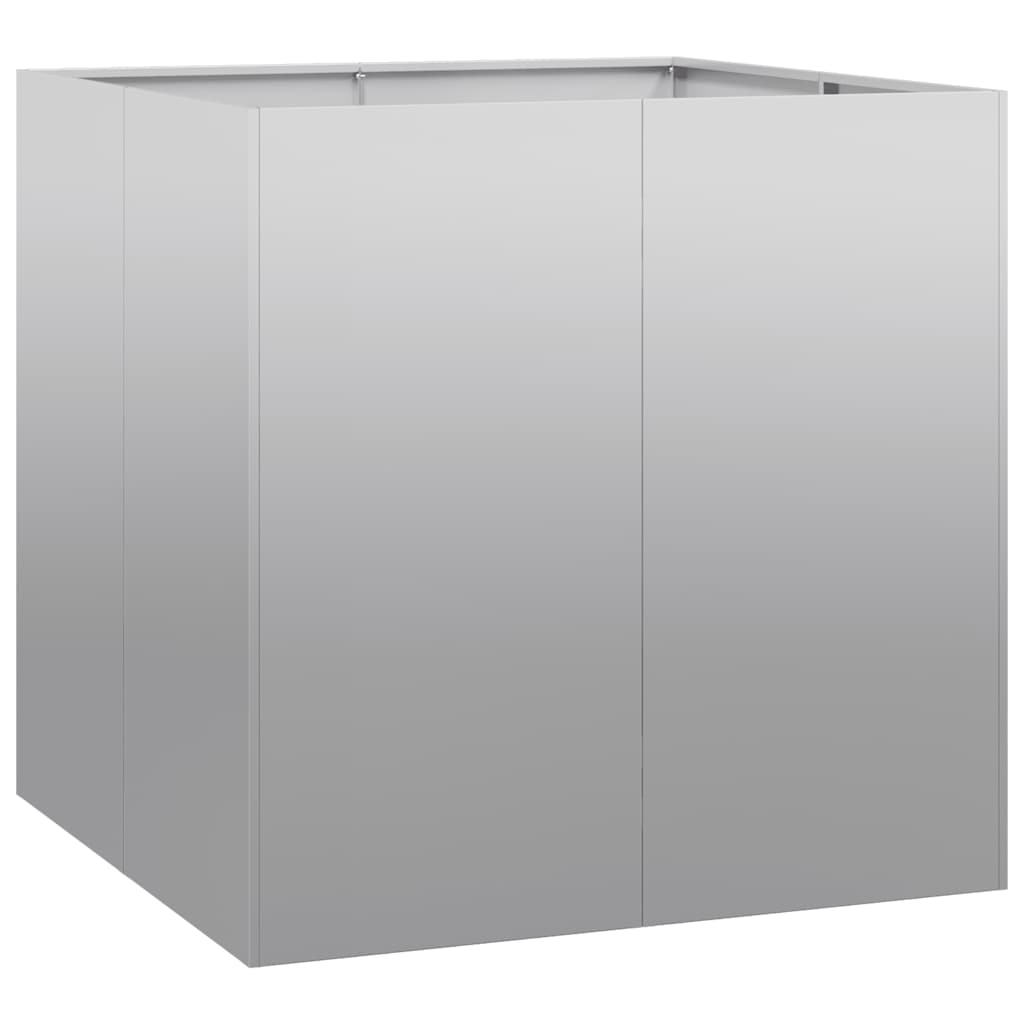 vidaXL Pflanzkübel 80x80x80 cm Verzinkter Stahl