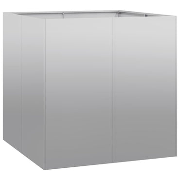 vidaXL Pflanzkübel 80x80x80 cm Verzinkter Stahl