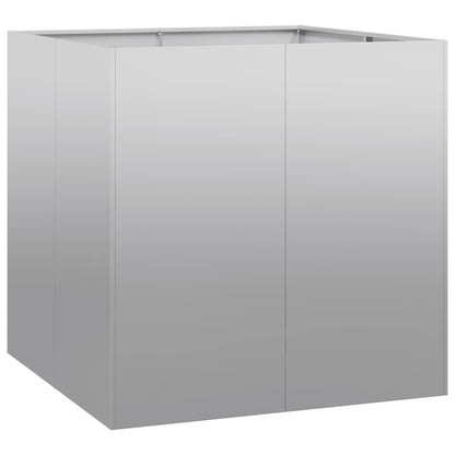 vidaXL Pflanzkübel 80x80x80 cm Verzinkter Stahl