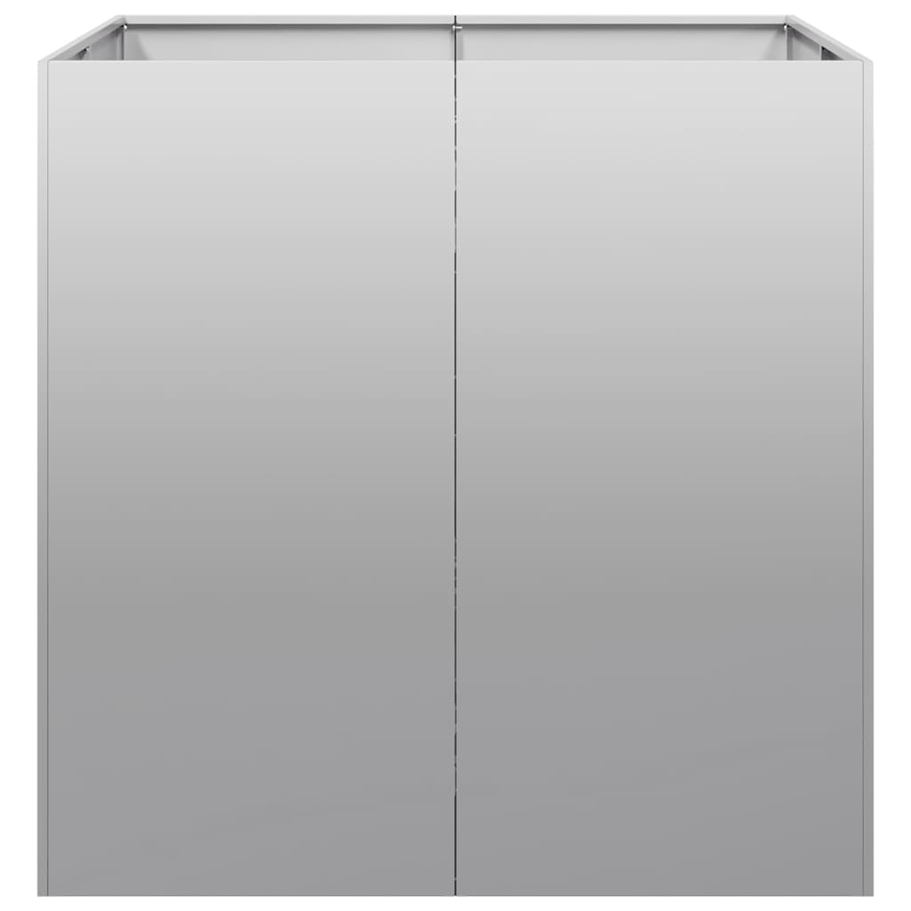 vidaXL Pflanzkübel 80x80x80 cm Verzinkter Stahl