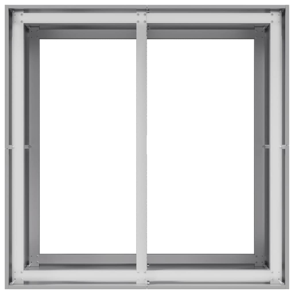 vidaXL Pflanzkübel 80x80x80 cm Verzinkter Stahl