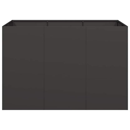 vidaXL Pflanzkübel Schwarz 120x80x80 cm Stahl