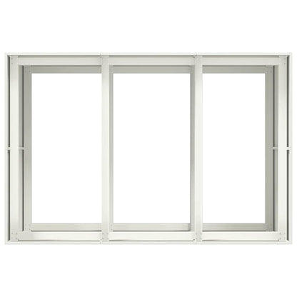 vidaXL Pflanzgefäß Weiß 120x80x80 cm Stahl