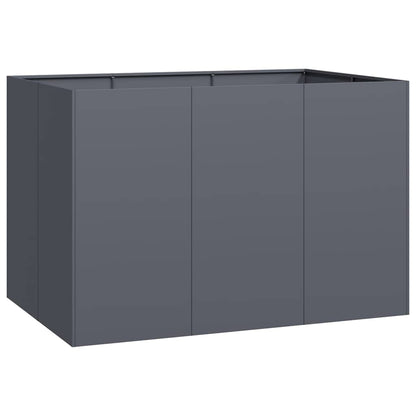 vidaXL Pflanzgefäß Anthrazit 120x80x80 cm Stahl