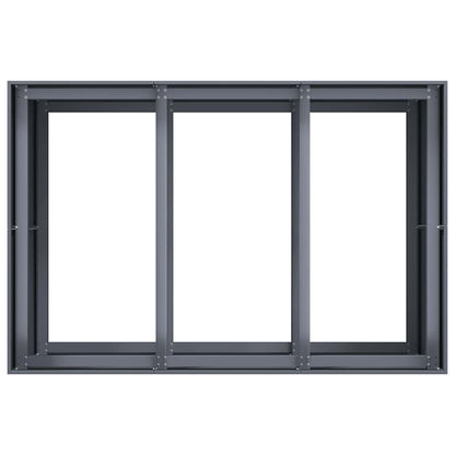 vidaXL Pflanzgefäß Anthrazit 120x80x80 cm Stahl