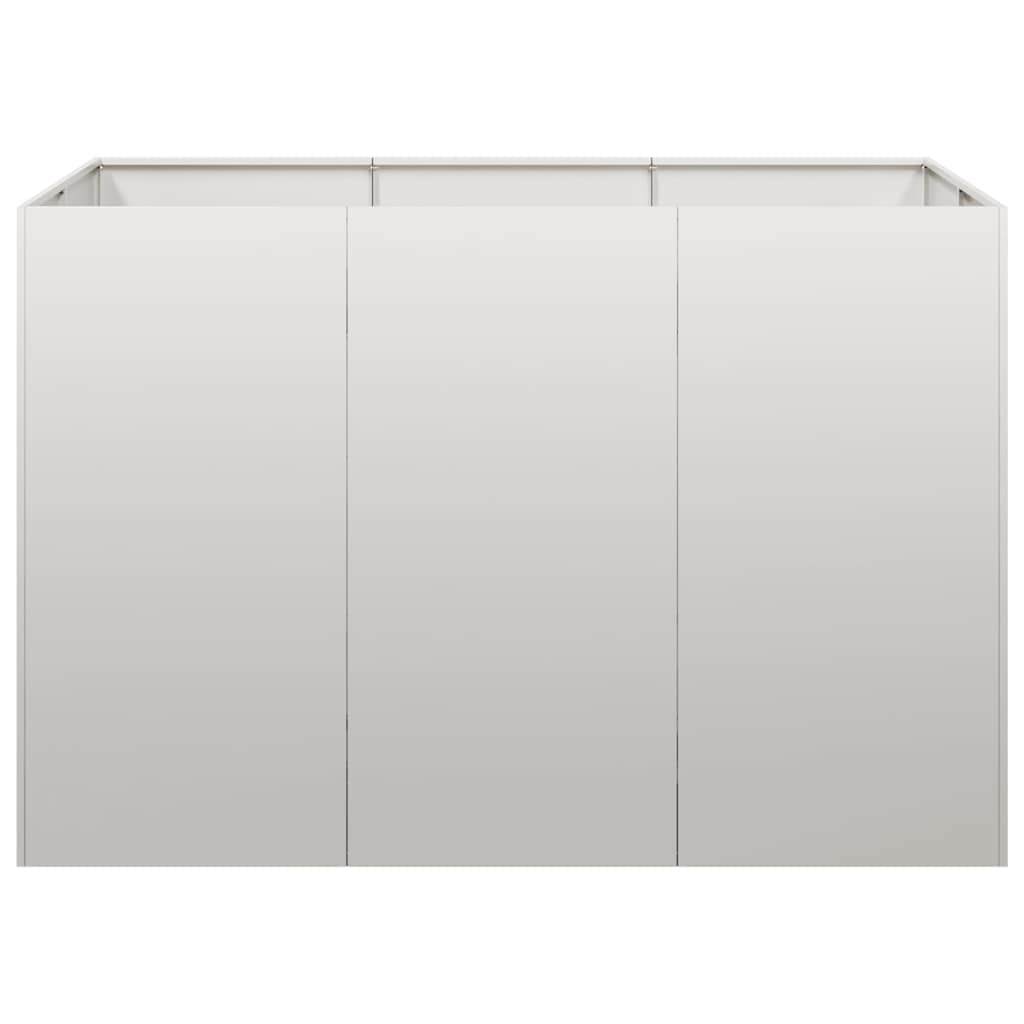 vidaXL Pflanzkübel 120x80x80 cm Edelstahl