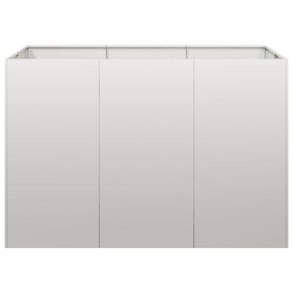 vidaXL Pflanzkübel 120x80x80 cm Edelstahl