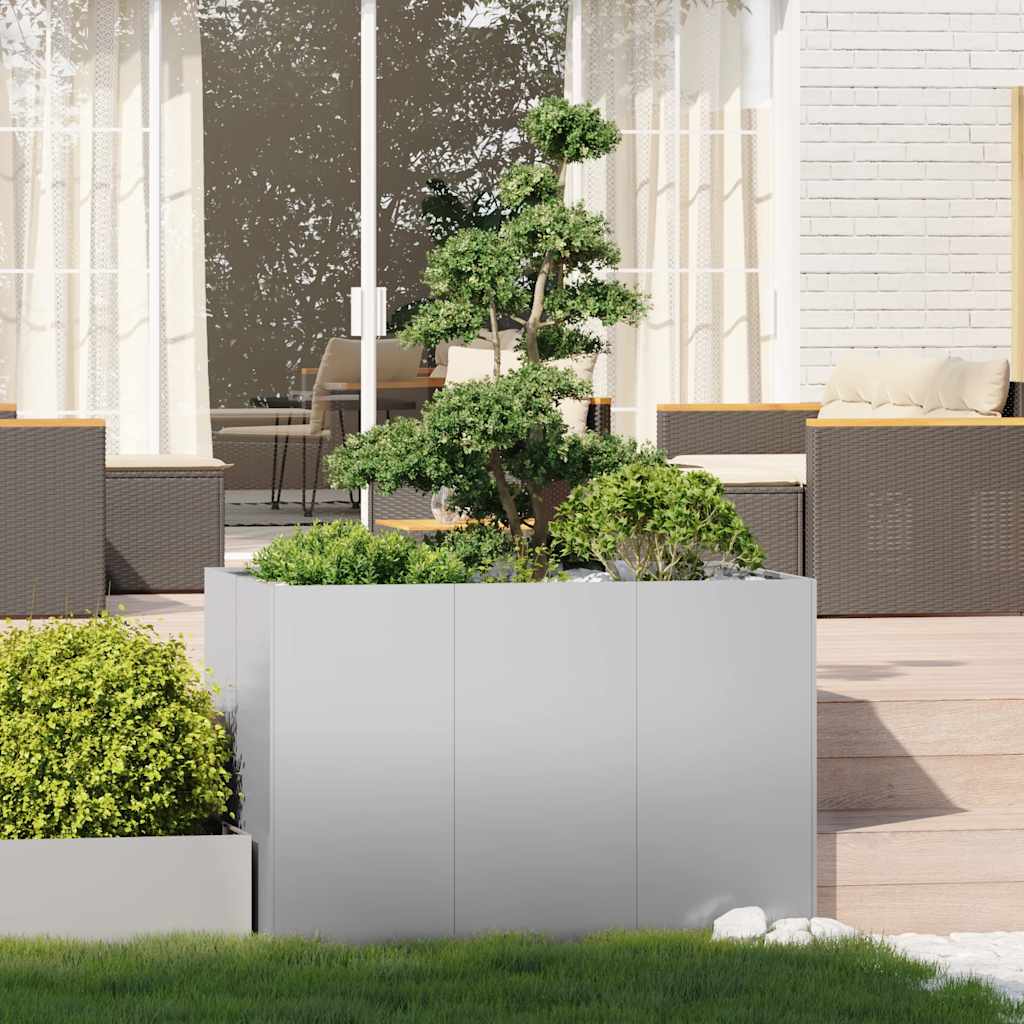vidaXL Pflanzkübel 120x80x80 cm Verzinkter Stahl