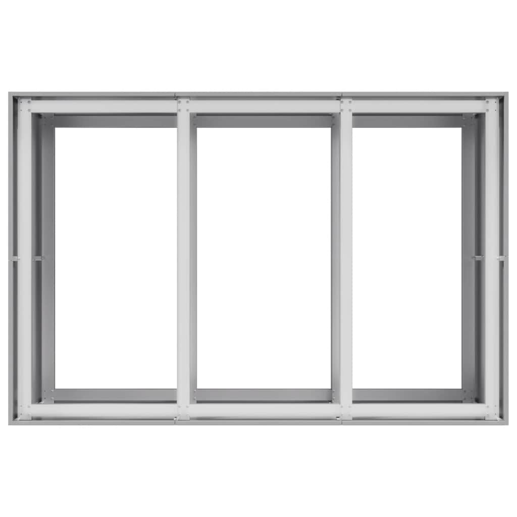 vidaXL Pflanzkübel 120x80x80 cm Verzinkter Stahl