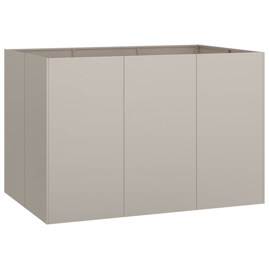vidaXL Pflanzkübel Rostig 120x80x80 cm Wetterfester Stahl