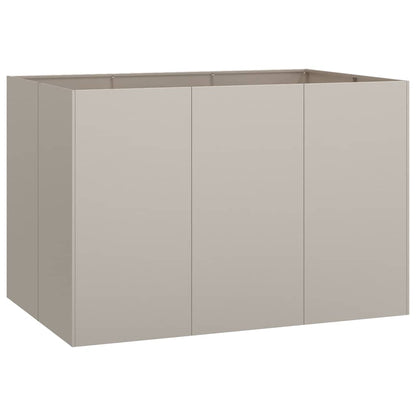 vidaXL Pflanzkübel Rostig 120x80x80 cm Wetterfester Stahl