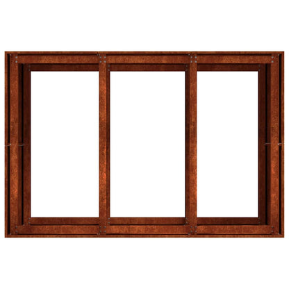 vidaXL Pflanzkübel Rostig 120x80x80 cm Wetterfester Stahl