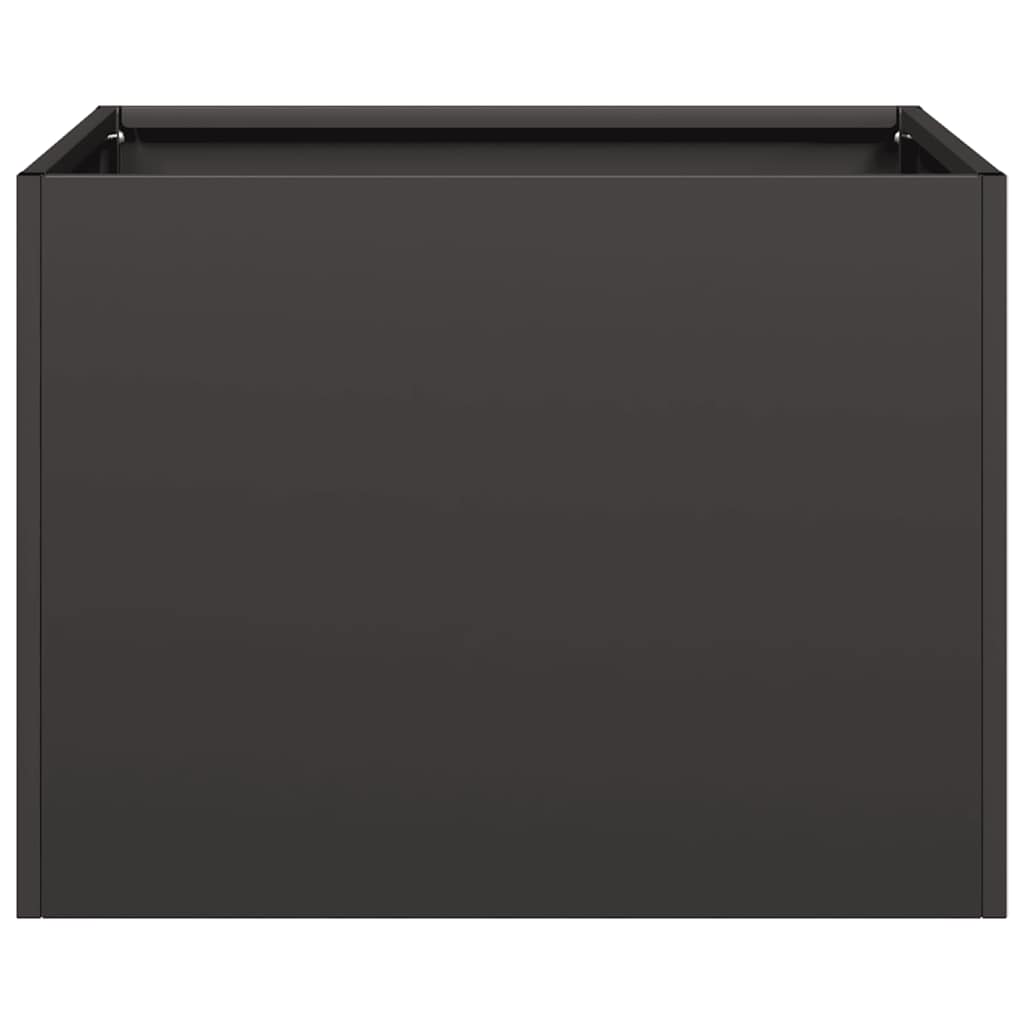 vidaXL Pflanzkübel Schwarz 40x40x30 cm Stahl