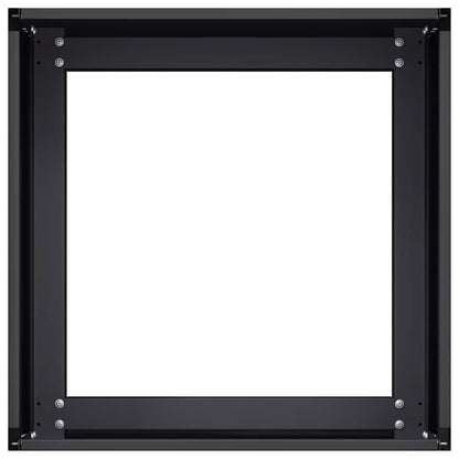 vidaXL Pflanzkübel Schwarz 40x40x30 cm Stahl