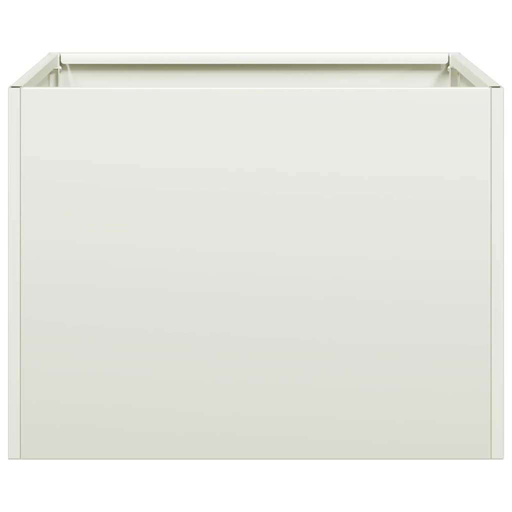 vidaXL Jardinière Blanc 40x40x30 cm Acier