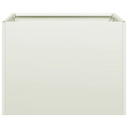vidaXL Jardinière Blanc 40x40x30 cm Acier