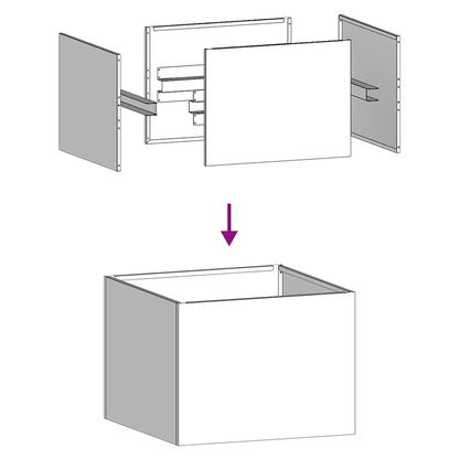 Pflanzgefäß Weiß 40x40x30 cm Stahl