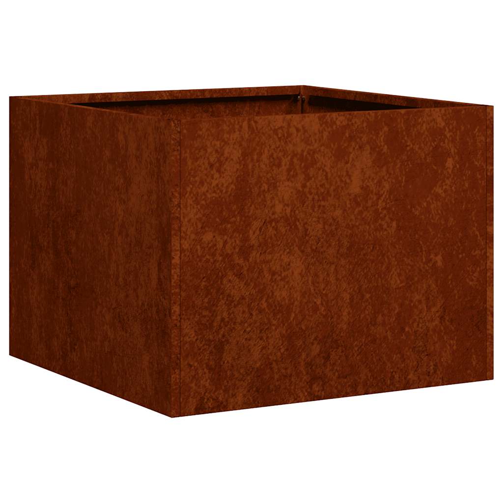 vidaXL Pflanzkübel Rostig 40x40x30 cm Wetterfester Stahl
