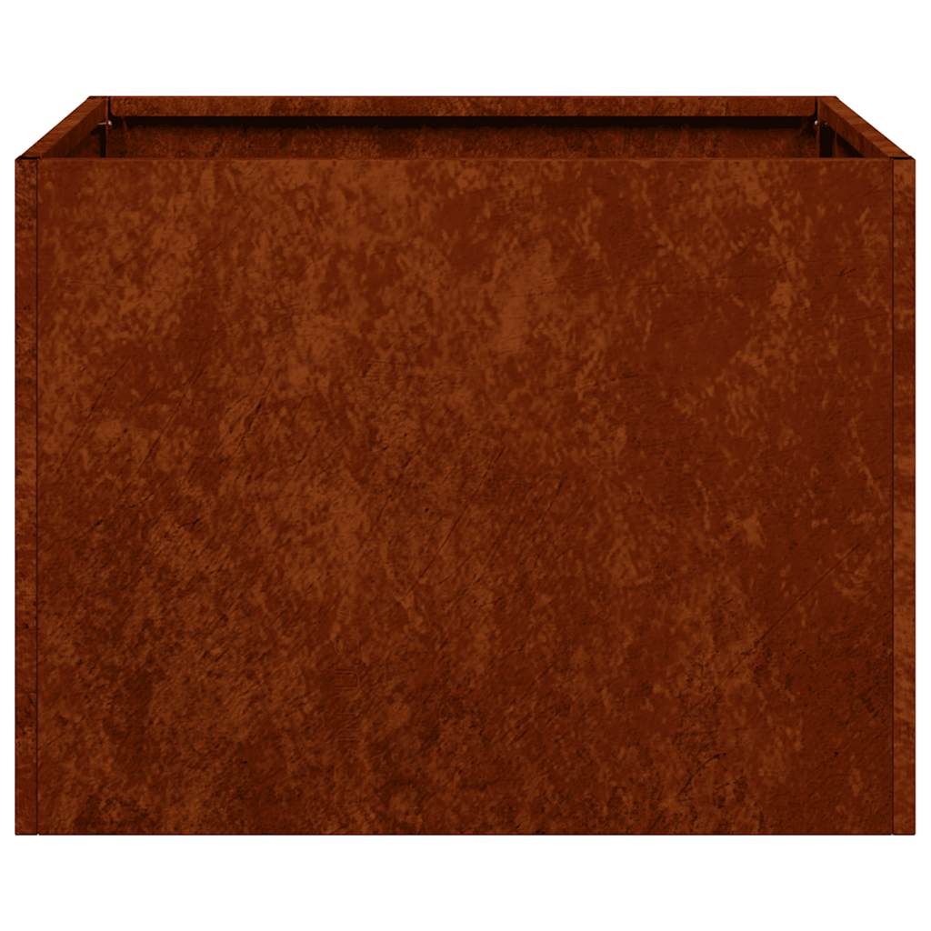 vidaXL Pflanzkübel Rostig 40x40x30 cm Wetterfester Stahl