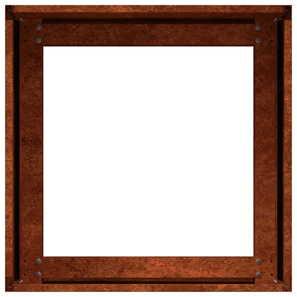 vidaXL Pflanzkübel Rostig 40x40x30 cm Wetterfester Stahl
