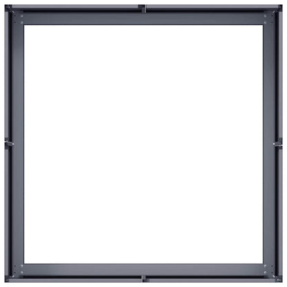 vidaXL Pflanzkübel Anthrazit 80x80x30 cm Stahl