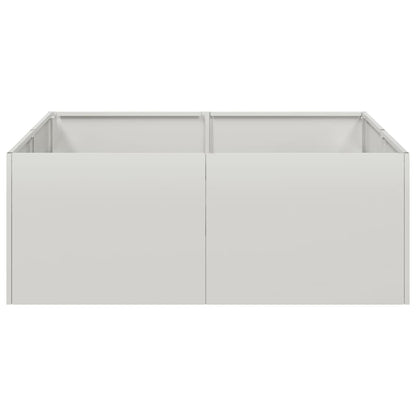 vidaXL Pflanzkübel 80x80x30 cm Edelstahl
