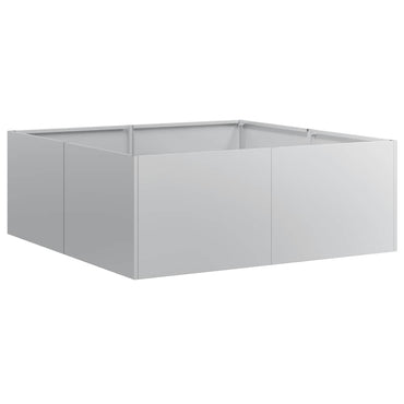 vidaXL Pflanzkübel 80x80x30 cm Verzinkter Stahl