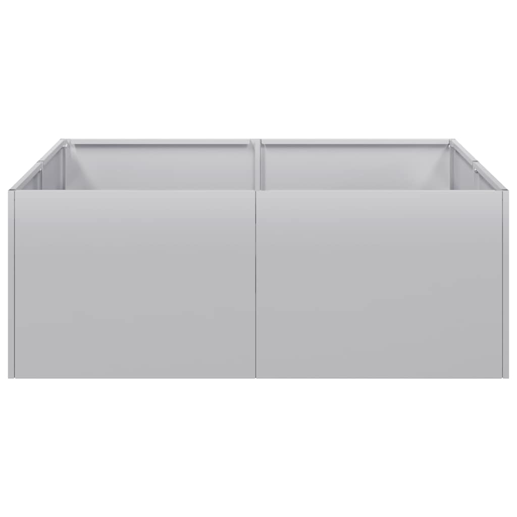 vidaXL Pflanzkübel 80x80x30 cm Verzinkter Stahl