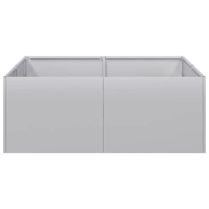 vidaXL Pflanzkübel 80x80x30 cm Verzinkter Stahl