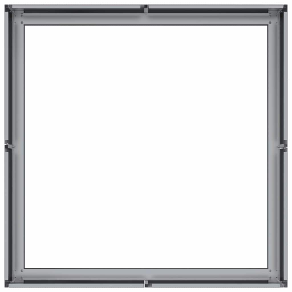 vidaXL Pflanzkübel 80x80x30 cm Verzinkter Stahl