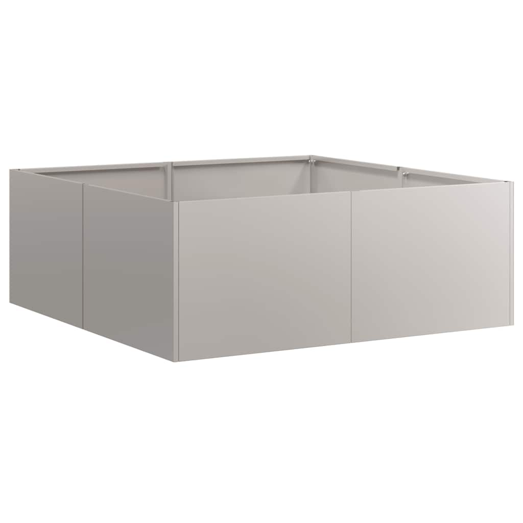 vidaXL Pflanzkübel Rostig 80x80x30 cm Wetterfester Stahl