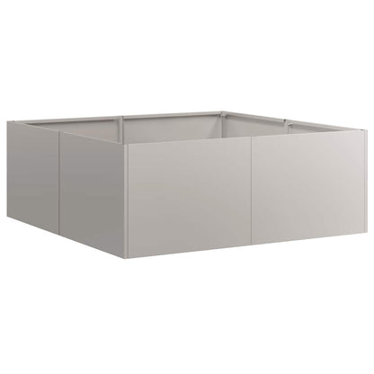 vidaXL Pflanzkübel Rostig 80x80x30 cm Wetterfester Stahl